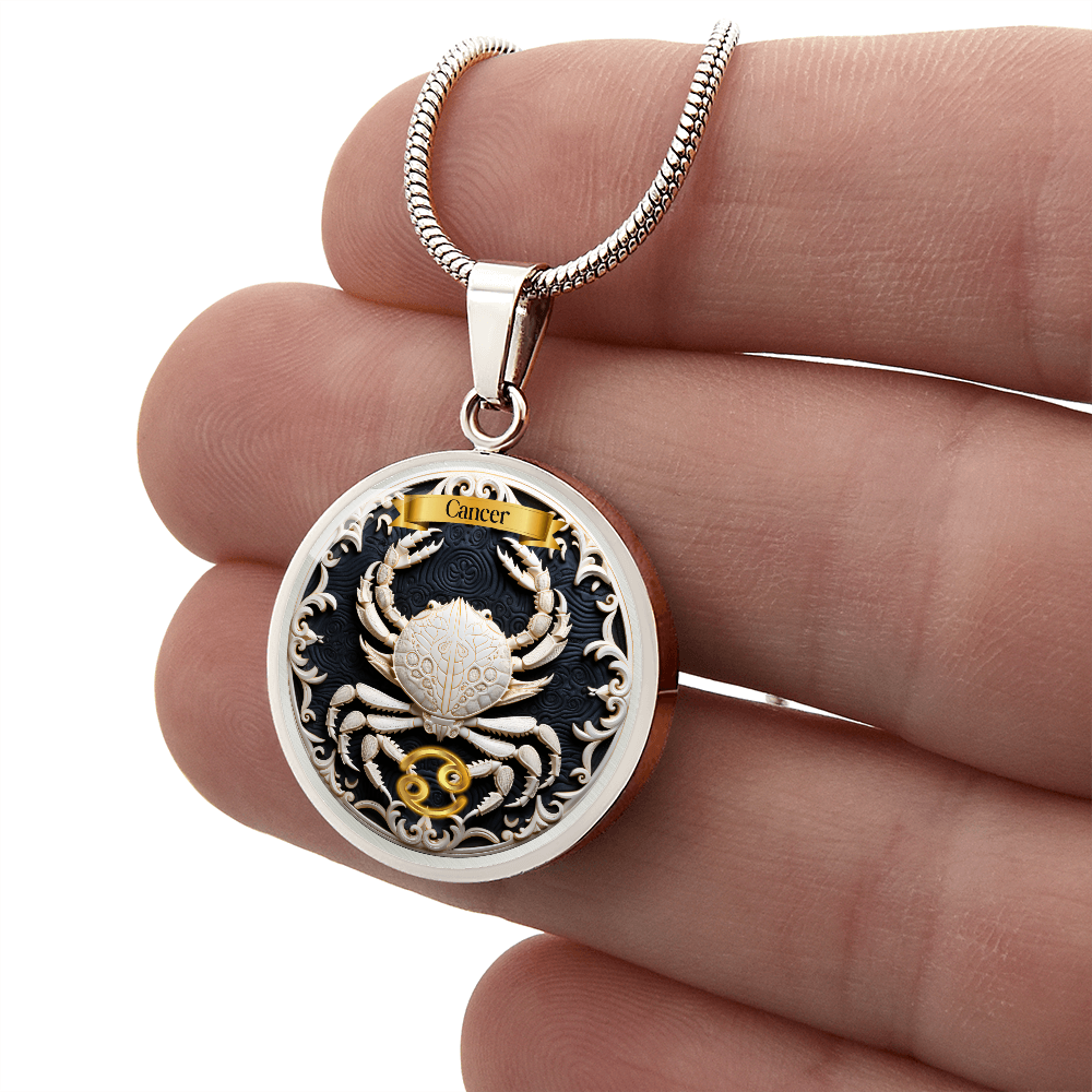 Cancer Zodiac Sign - Custom Crated Necklace ShineOn Fulfillment