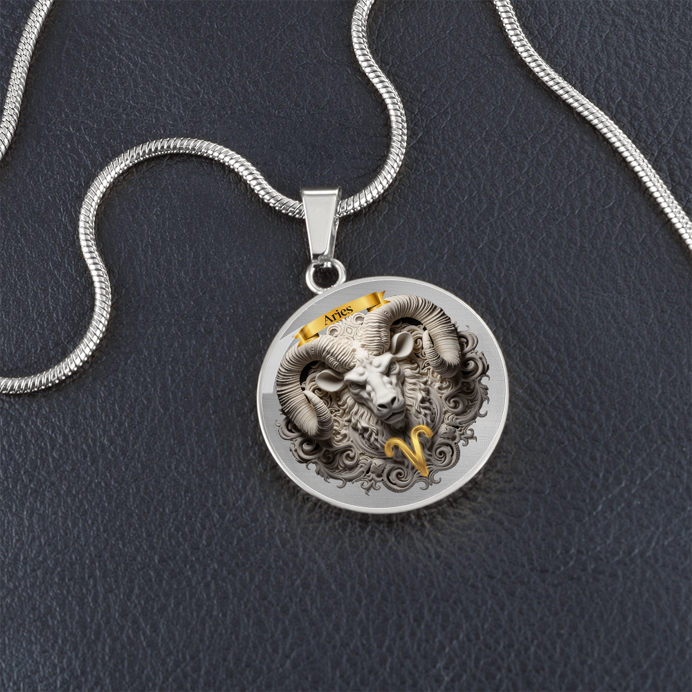 Aries Zodiac Sign- Custom Crafted Necklace ShineOn Fulfillment