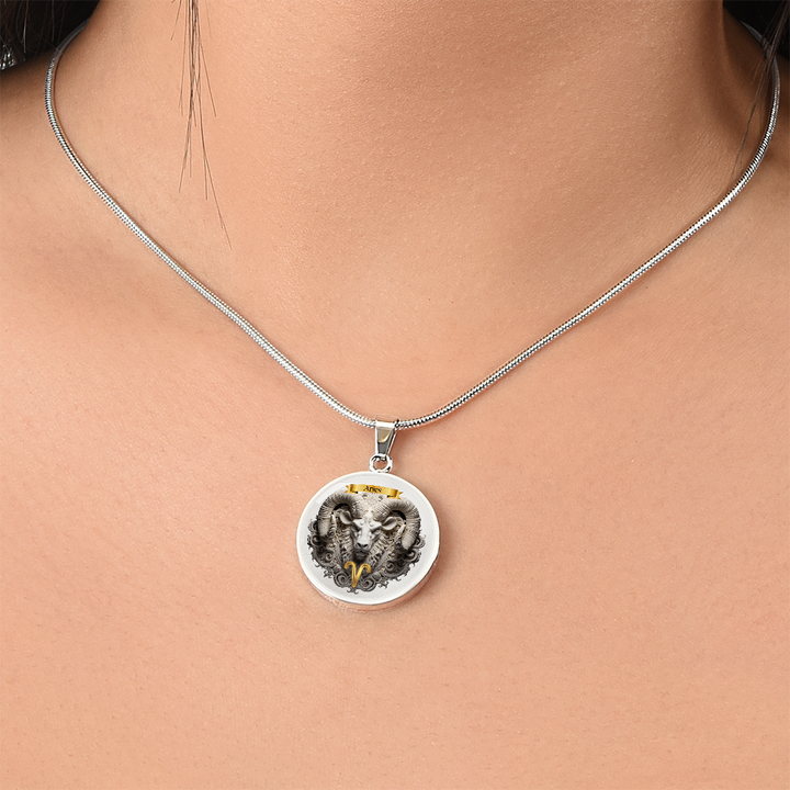 Aries Zodiac Sign- Custom Crafted Necklace ShineOn Fulfillment