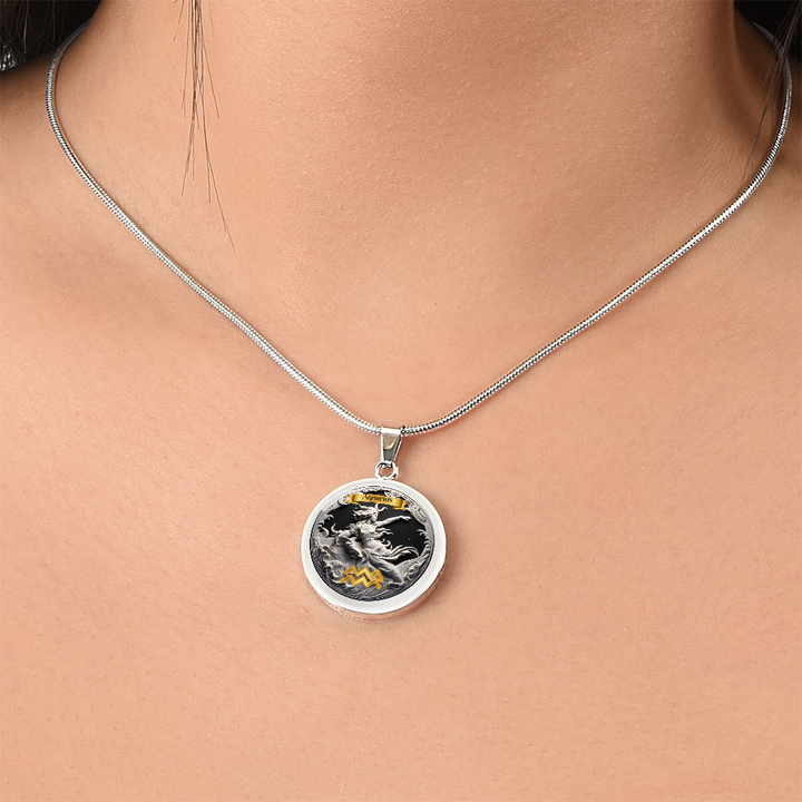 Aquarius Zodiac Signs - Custom Crafted Necklace ShineOn Fulfillment