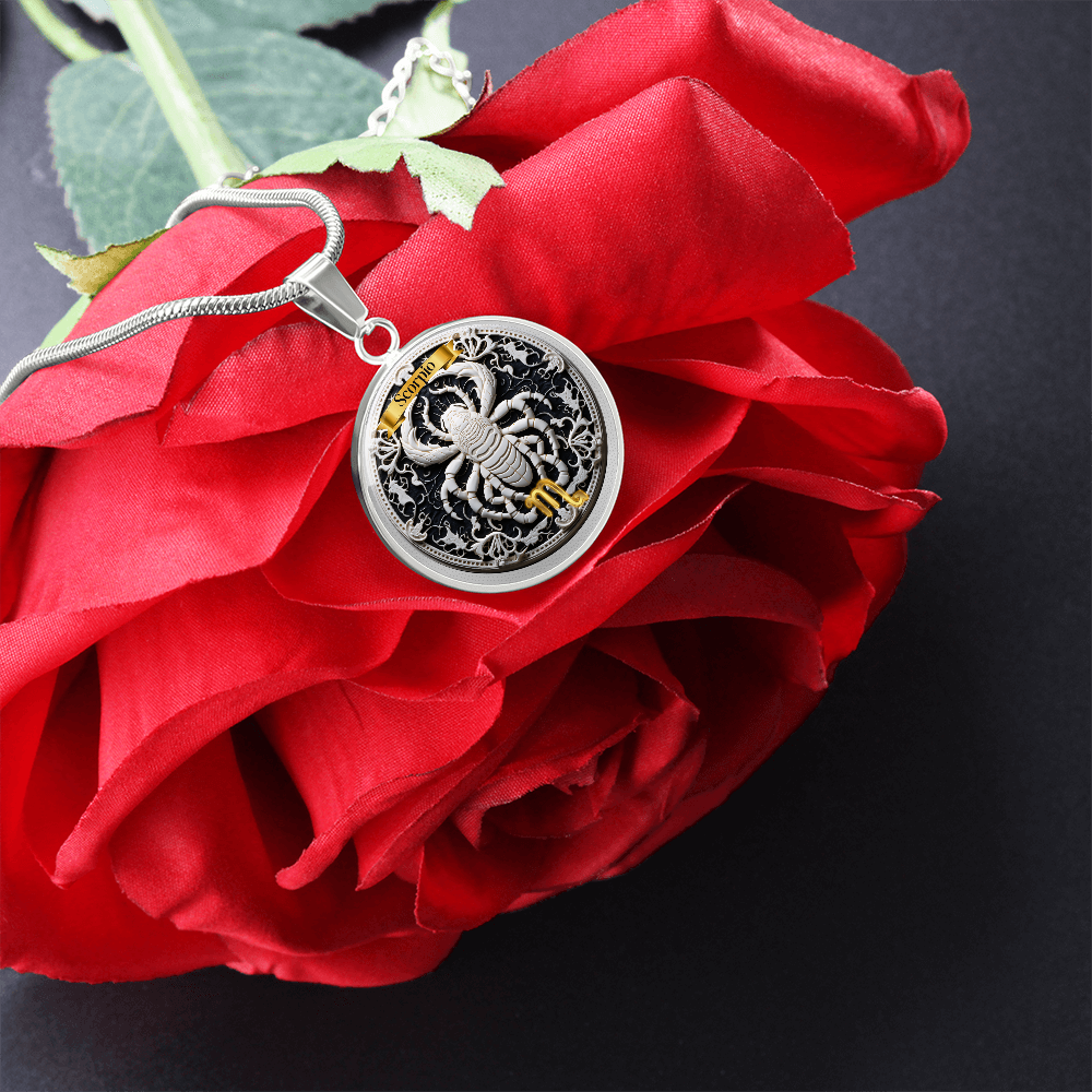 Scorpio Zodiac Sign- Custom Crafted Necklace ShineOn Fulfillment