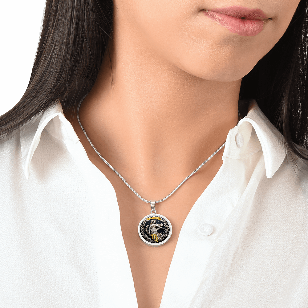 Virgo Zodiac Sign  - Custom Crafted Necklace ShineOn Fulfillment