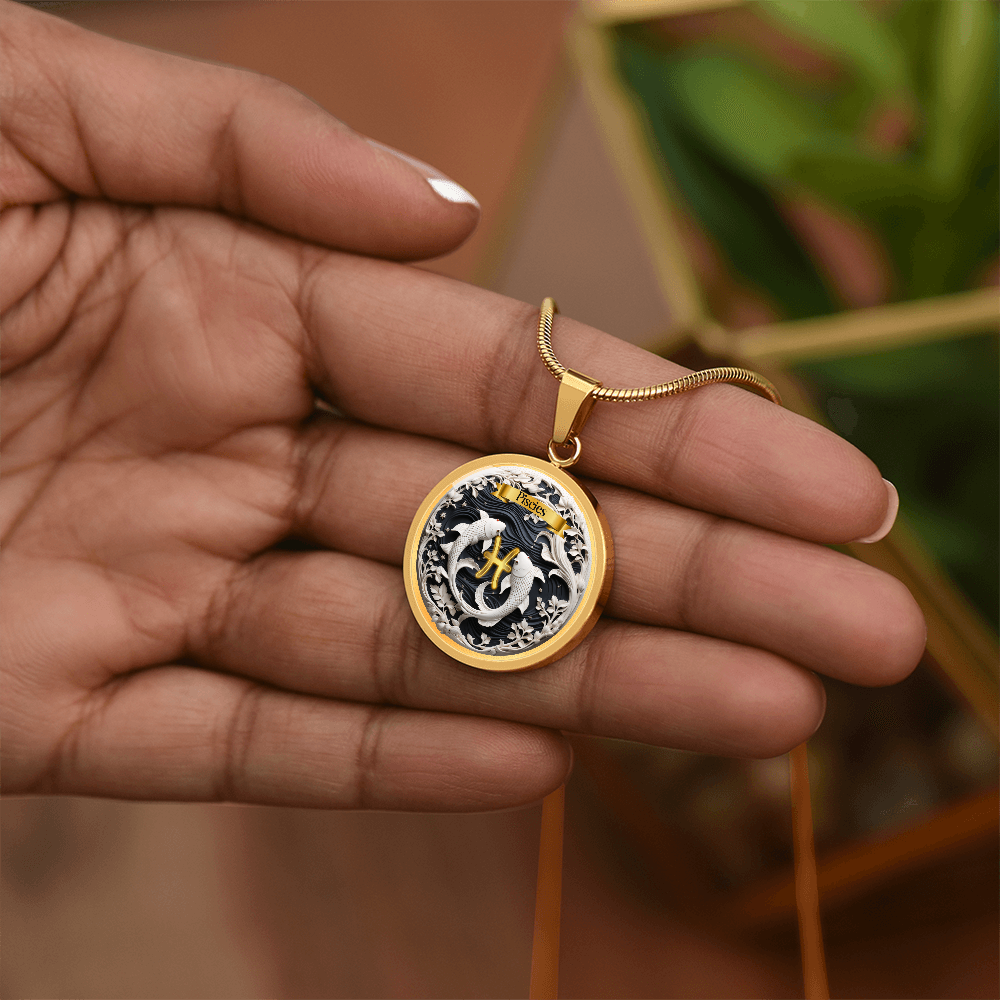 Pisces Zodiac Sign- Custom Crafted Necklace ShineOn Fulfillment