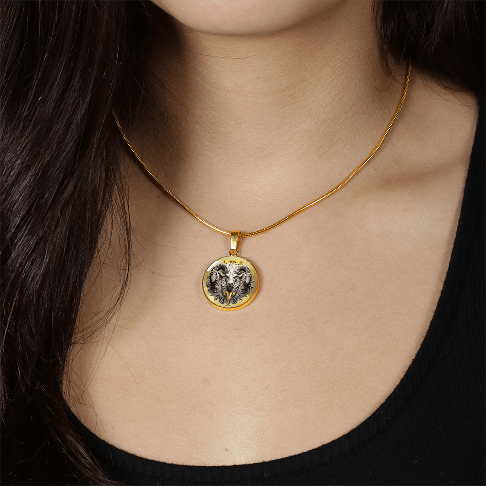 Aries Zodiac Sign- Custom Crafted Necklace ShineOn Fulfillment