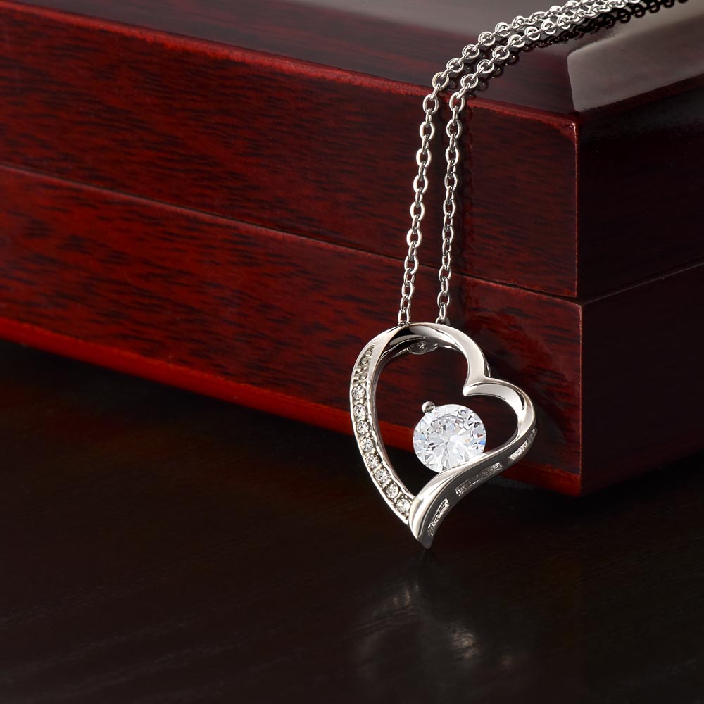 "To My Wife" - Heart Shaped Diamond Cut Necklace ShineOn Fulfillment