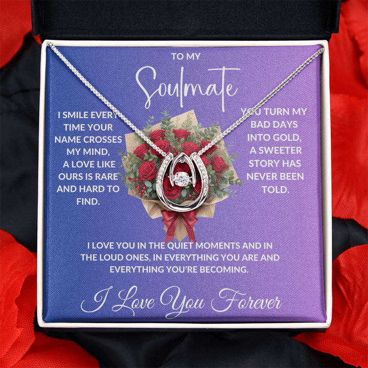 To My Soulmate - Crystal Diamond Cut Necklace ShineOn Fulfillment