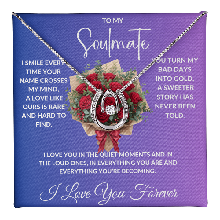 To My Soulmate - Crystal Diamond Cut Necklace ShineOn Fulfillment