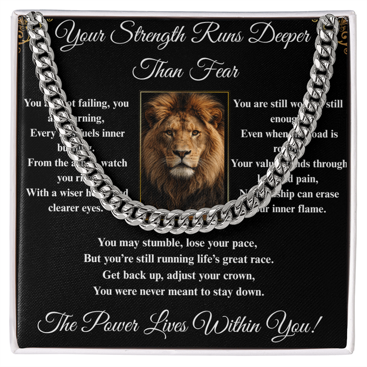 Powerful Spiritual Motivation- Cuban Link Chain ShineOn Fulfillment