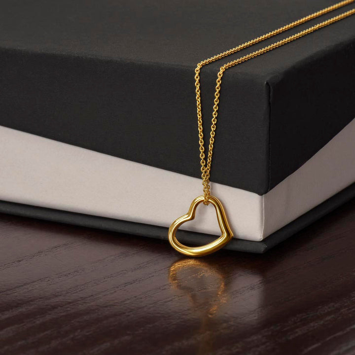 Beautiful  Custom Crafted Heart Shaped Necklace ShineOn Fulfillment