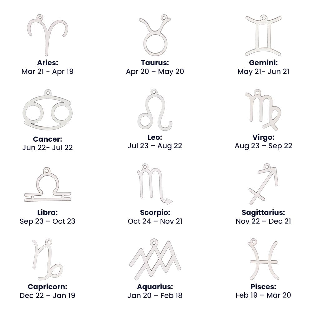 Spiritual Motivation Zodiac Sign - Symbol Necklace ShineOn Fulfillment