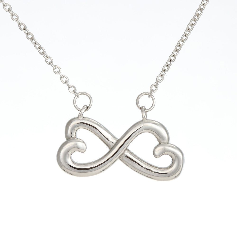 "To Everlasting Love" - Custom Crafted  Looped Hearts Necklace ShineOn Fulfillment