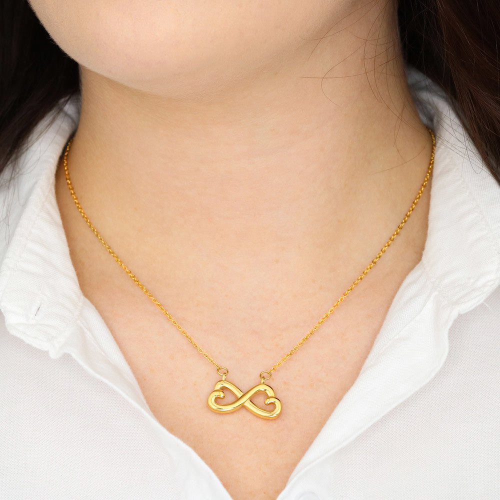 "My Best Friend" - Looped Hearts Necklace ShineOn Fulfillment