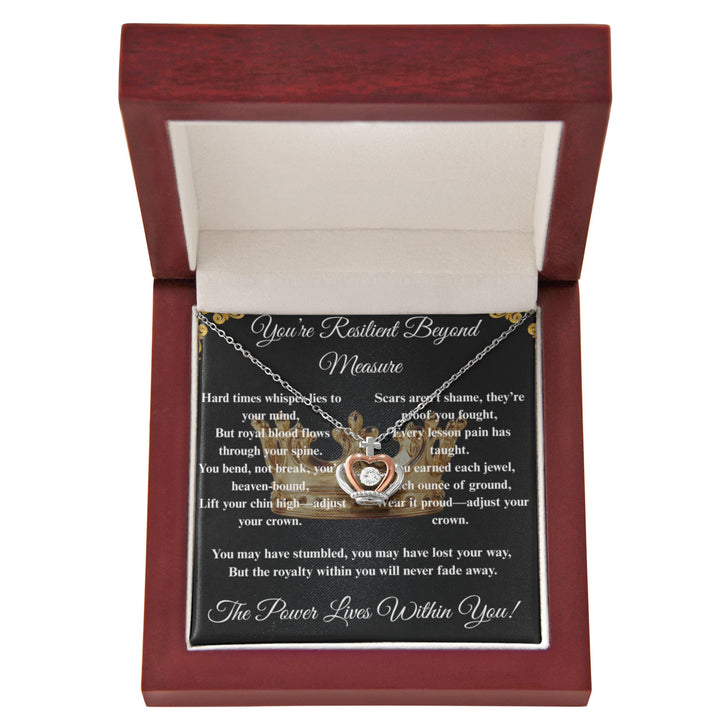 Spiritual Motivation- Crown Pendant Necklace ShineOn Fulfillment