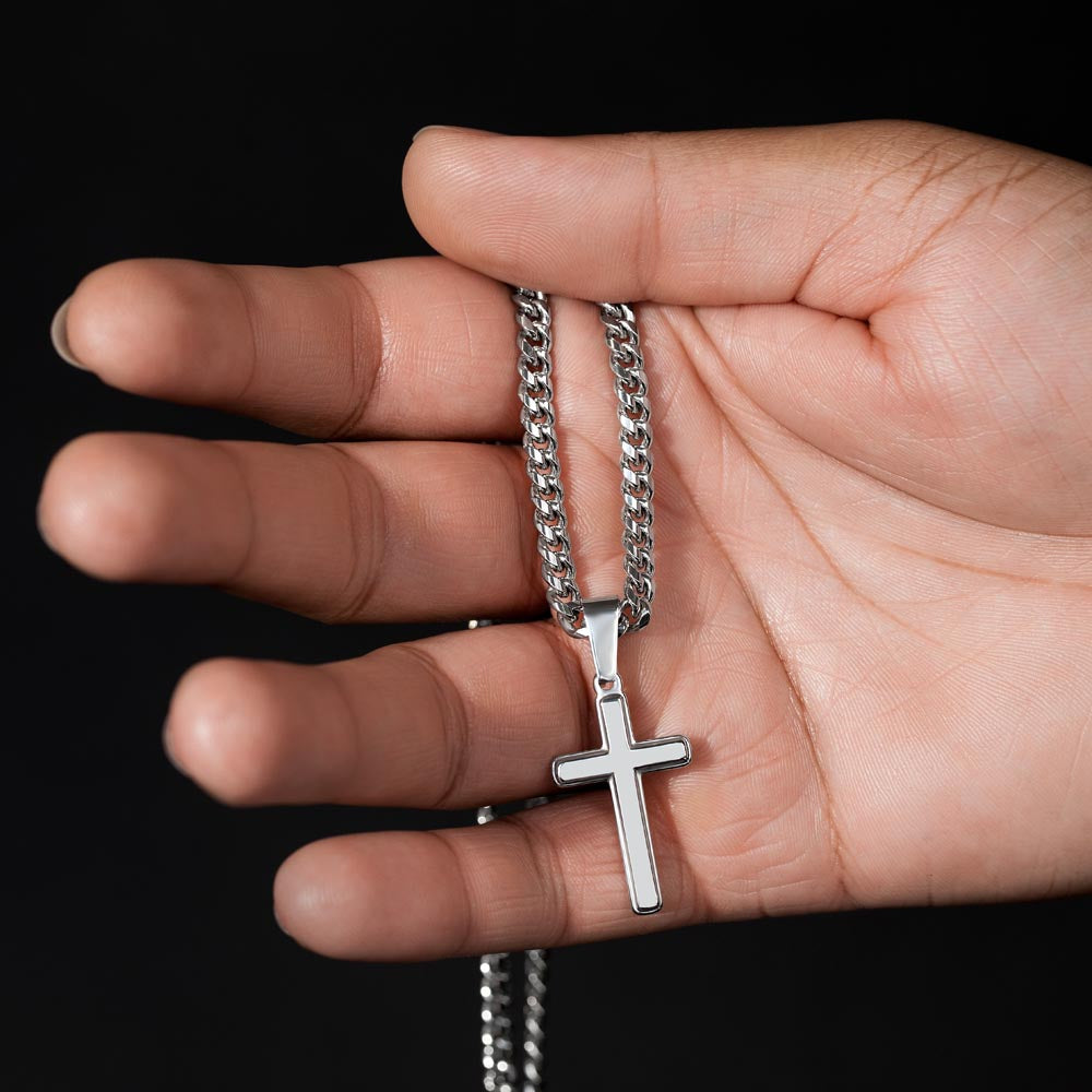Spiritual Motivation- Cross Cuban Link Chain ShineOn Fulfillment