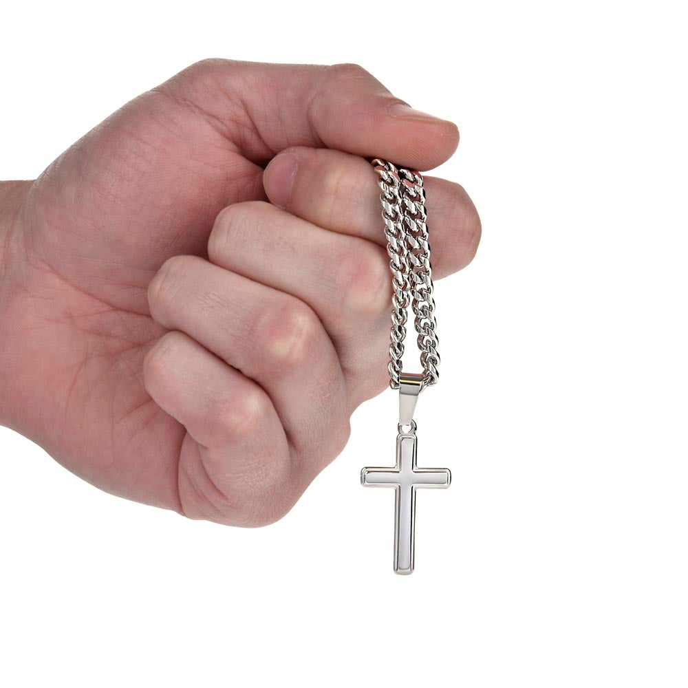 Spiritual Motivation - Cross Cuban Link Chain ShineOn Fulfillment