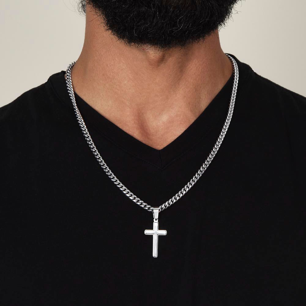 To My Amazing Dad - Custom Cross Cuban Link Chain ShineOn Fulfillment