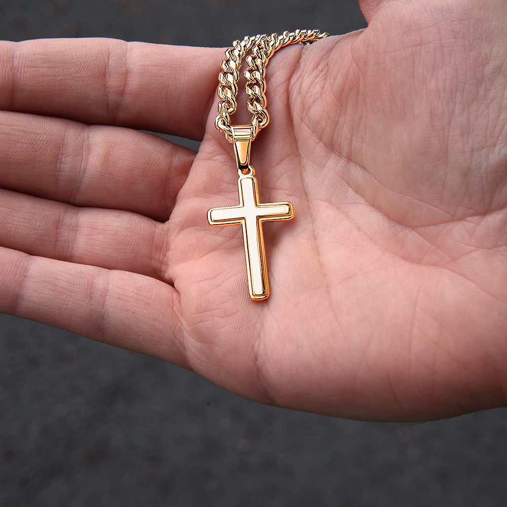 Spiritual Motivation - Cross Cuban Link Chain ShineOn Fulfillment