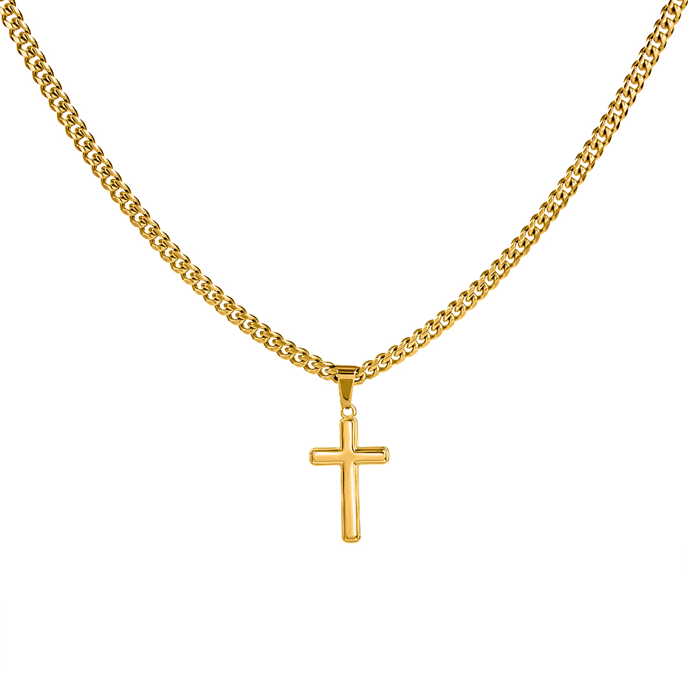 Spiritual Motivation - Cross Cuban Link Chain ShineOn Fulfillment
