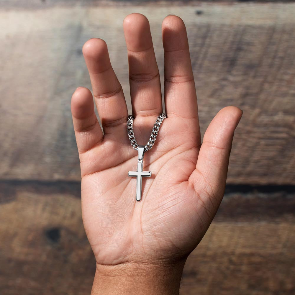 To My Amazing Son - Custom Cross Cuban Link Chain ShineOn Fulfillment