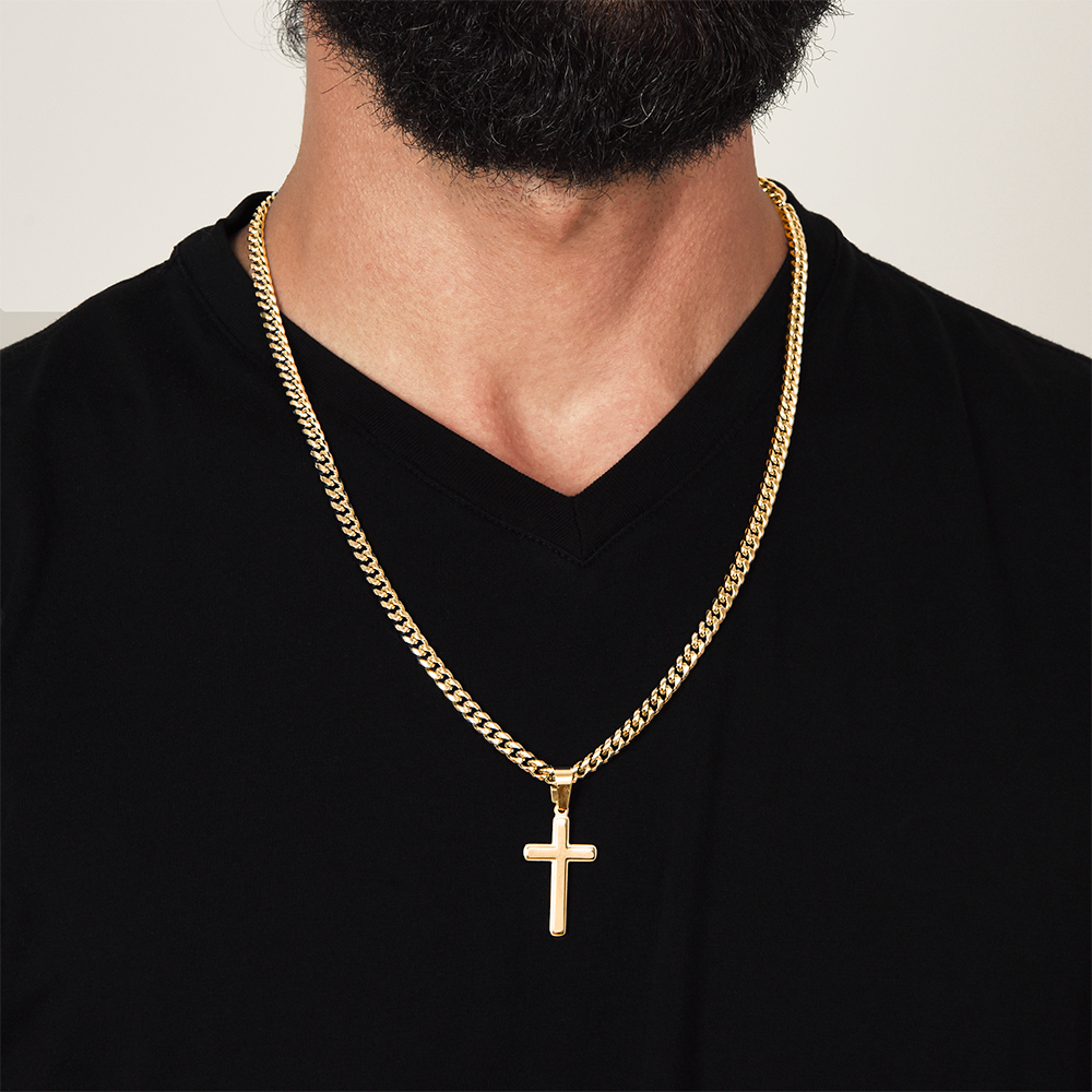 To My Amazing Son - Custom Cross Cuban Link Chain ShineOn Fulfillment