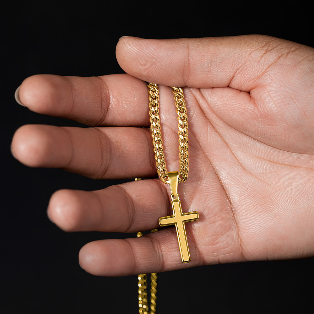 To My Amazing Son - Custom Cross Cuban Link Chain ShineOn Fulfillment