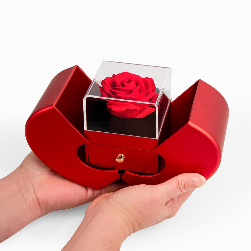 To My Wife - Heart Shaped Diamond Cut Necklace (Rose Gift Box) ShineOn Fulfillment
